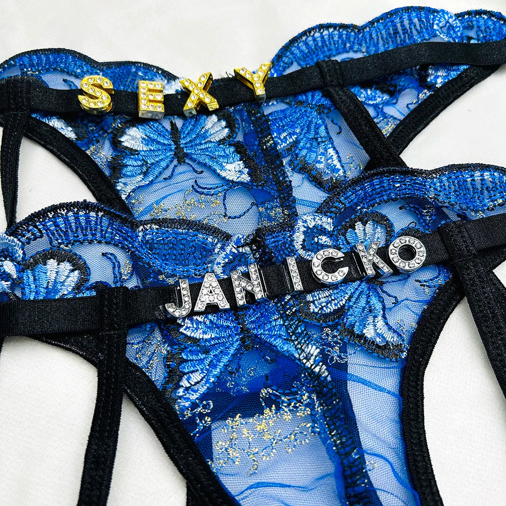 Homoxa™ Blue Butterfly Personalized Thong